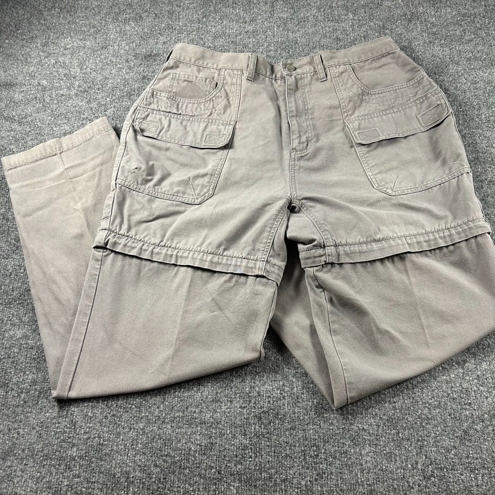 REI Convertible Cargo Pants Womens 18W Gray Zip Off Shorts 100% Cotton Gorpcore